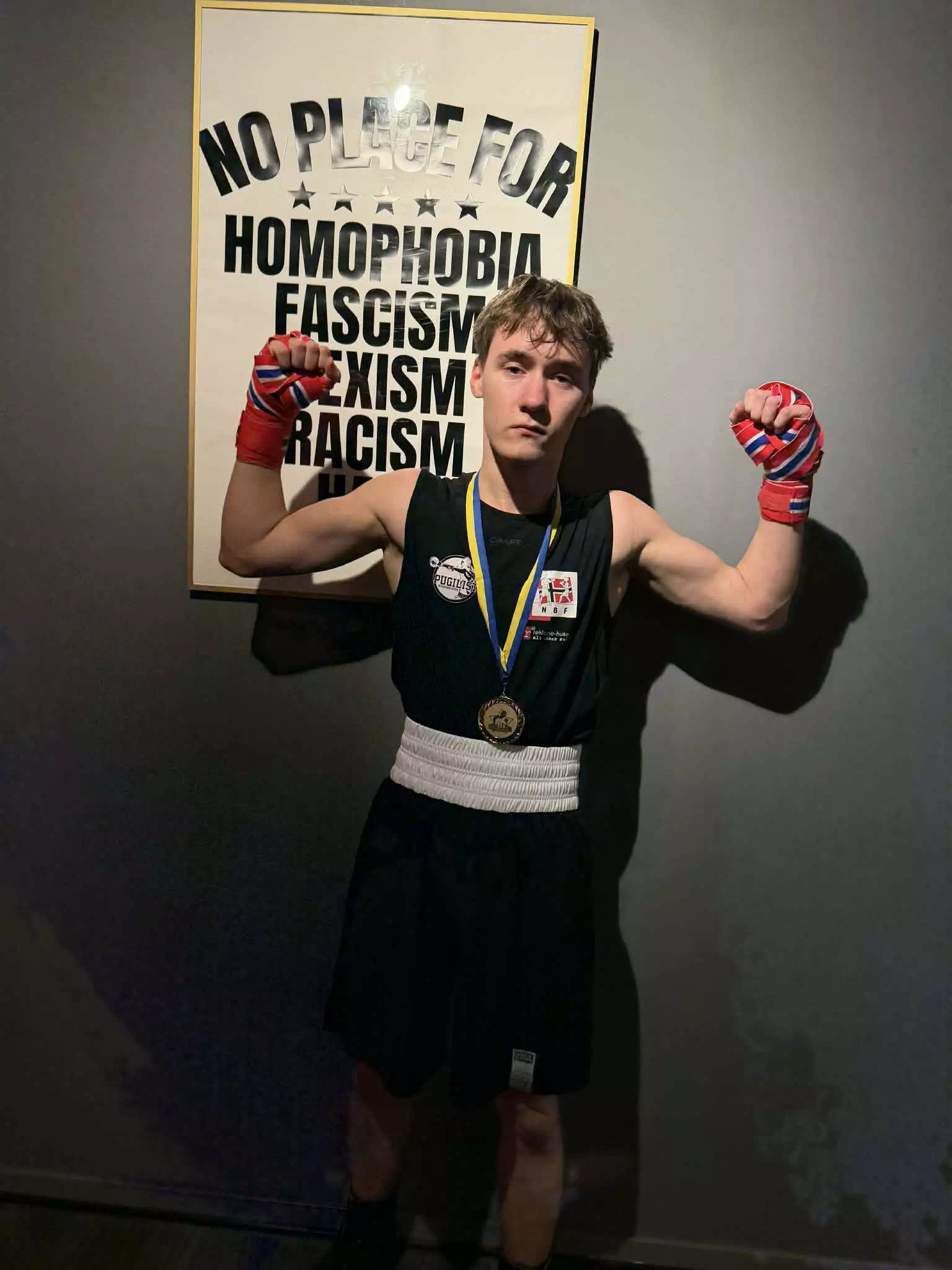 Matvej stråler etter en herlig vinn