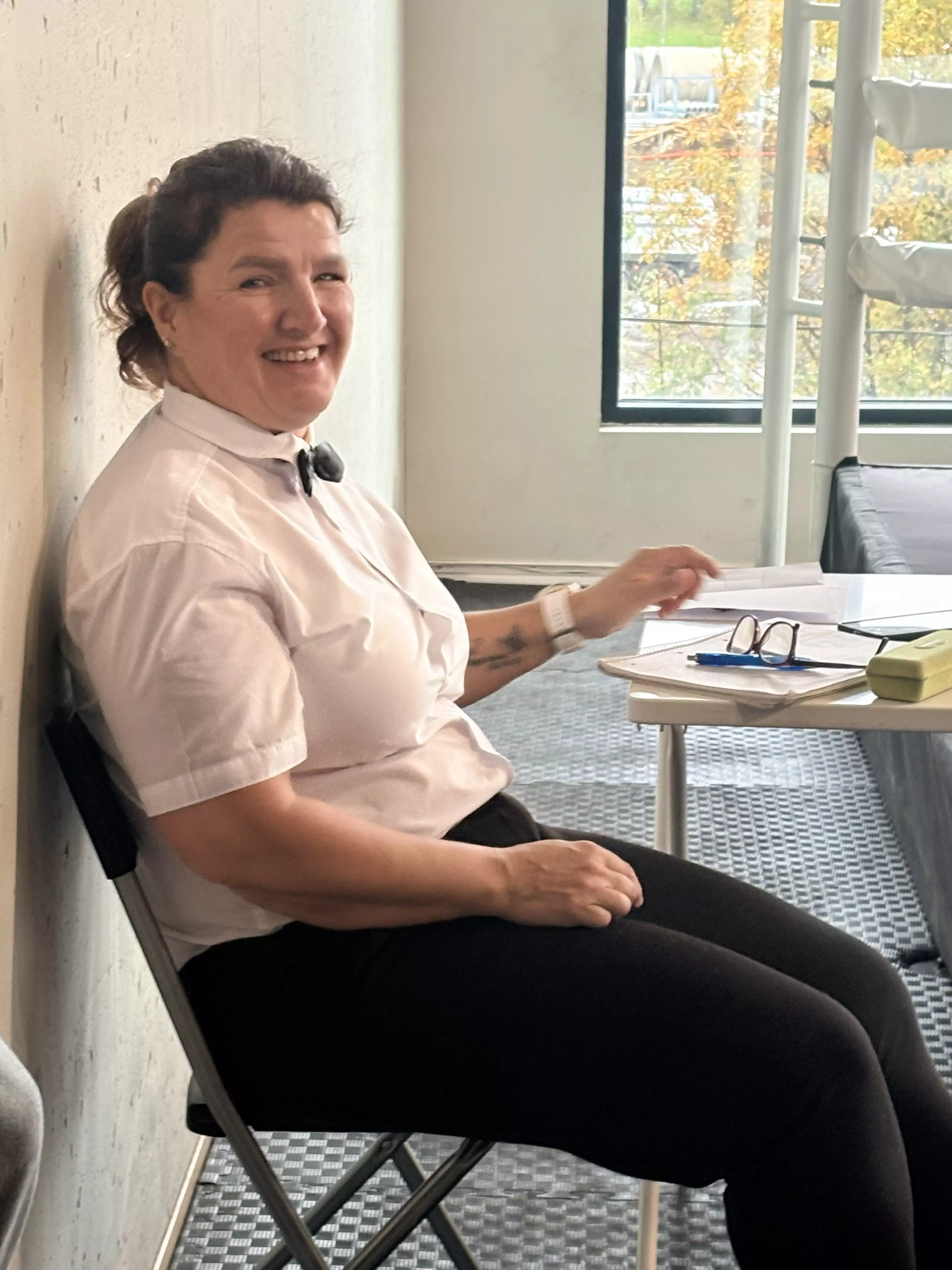 Turid stilte opp som dommer og kampleder