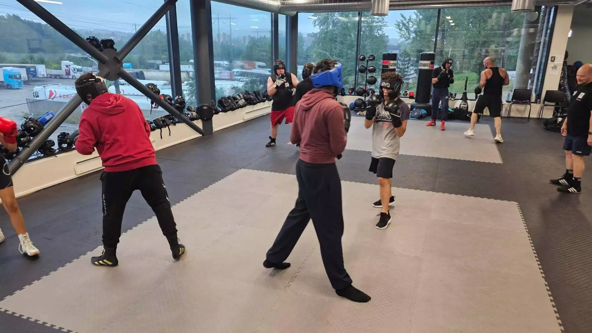 Sparring hos Stover Bokseklubb