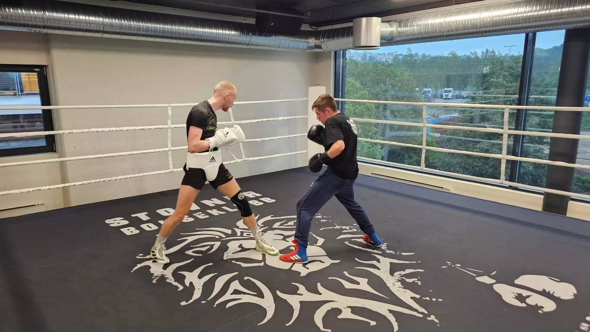 Sparring hos Stover Bokseklubb